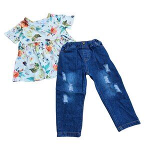 New Toddler Girls 2-Piece Outfit – Size 2–3Y, Cute & Comfy Matching Set